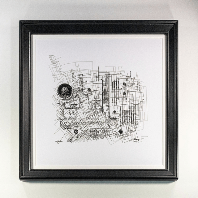 Amplificatio pen plot (framed)