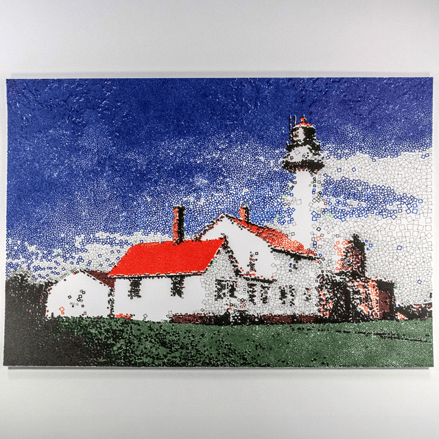 Whitefish Point Lighthouse A4 Pen Plot