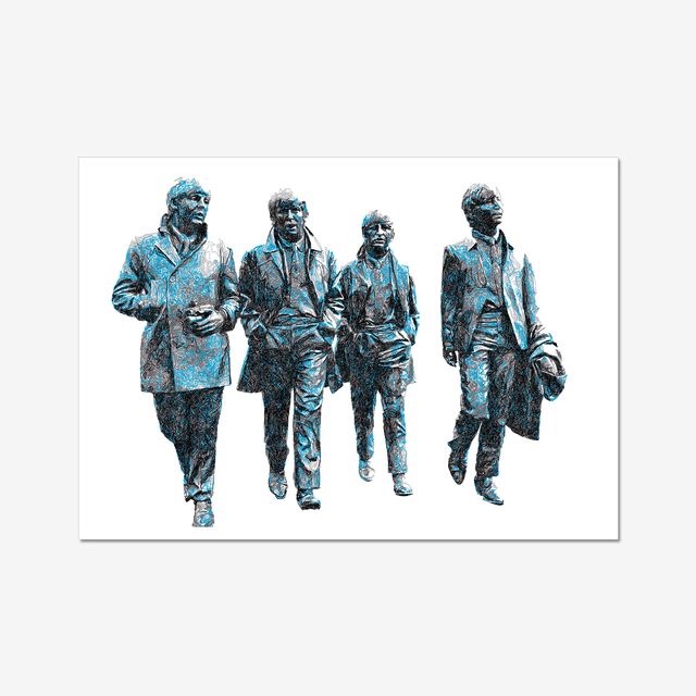 Beatles Statue, Liverpool - Poster Print
